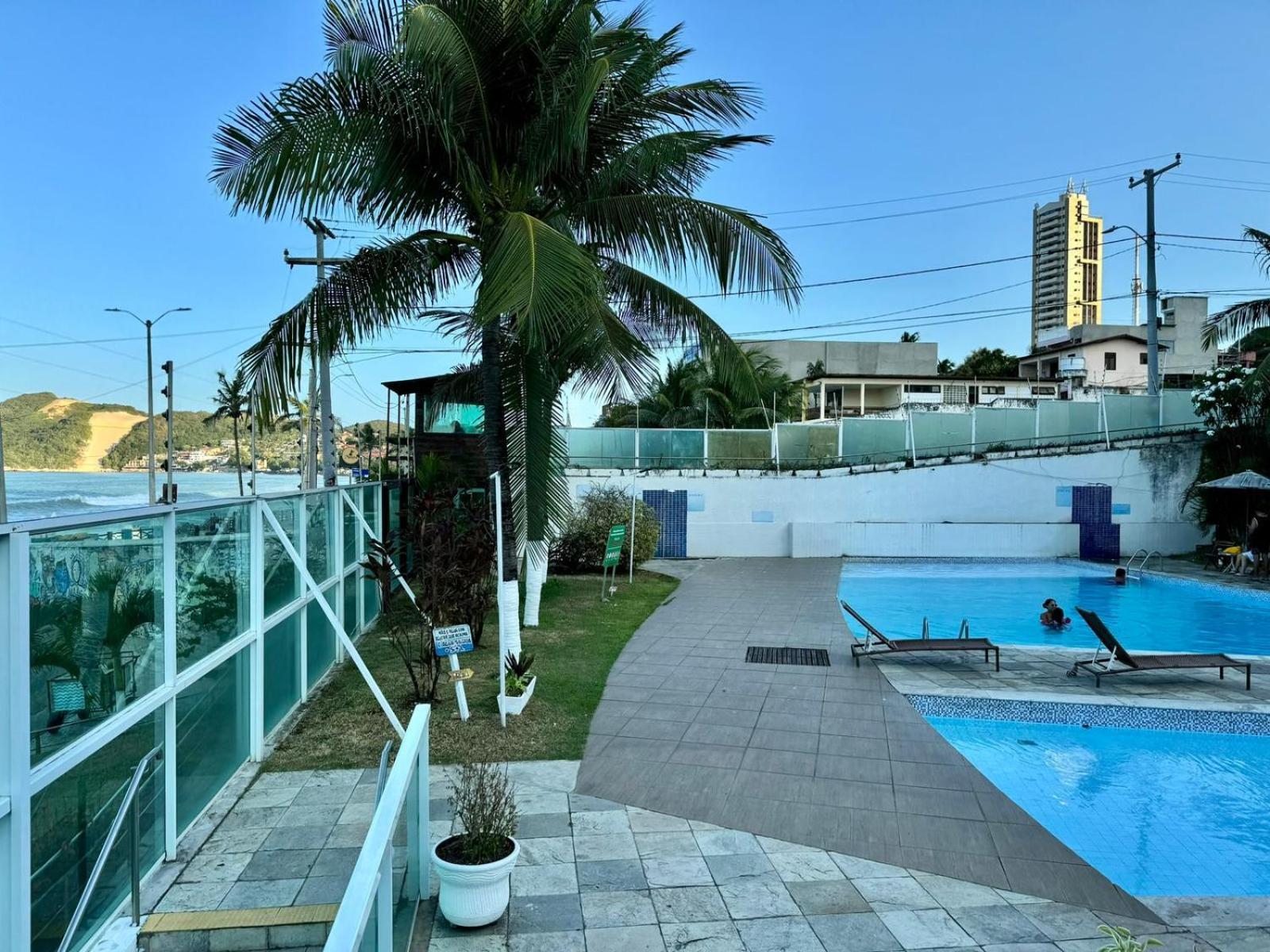 Edy Hospedagens Beira-Mar Flat 310 Com Vista Para O Morro Do Careca, Piscina E Localizacao Privilegiada Natal Esterno foto